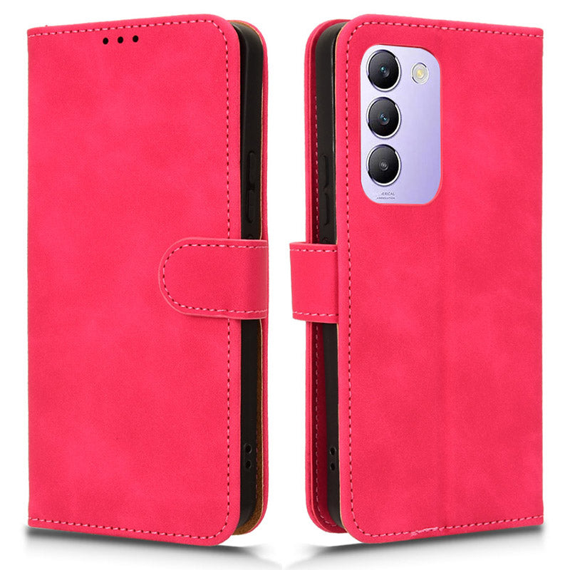 For vivo Y200e 5G Case Skin-touch Texture Flip Smart Phone Wallet Cover For vivo Y200e 5G Case Skin-touch Texture Flip Smart Phone Wallet Cover